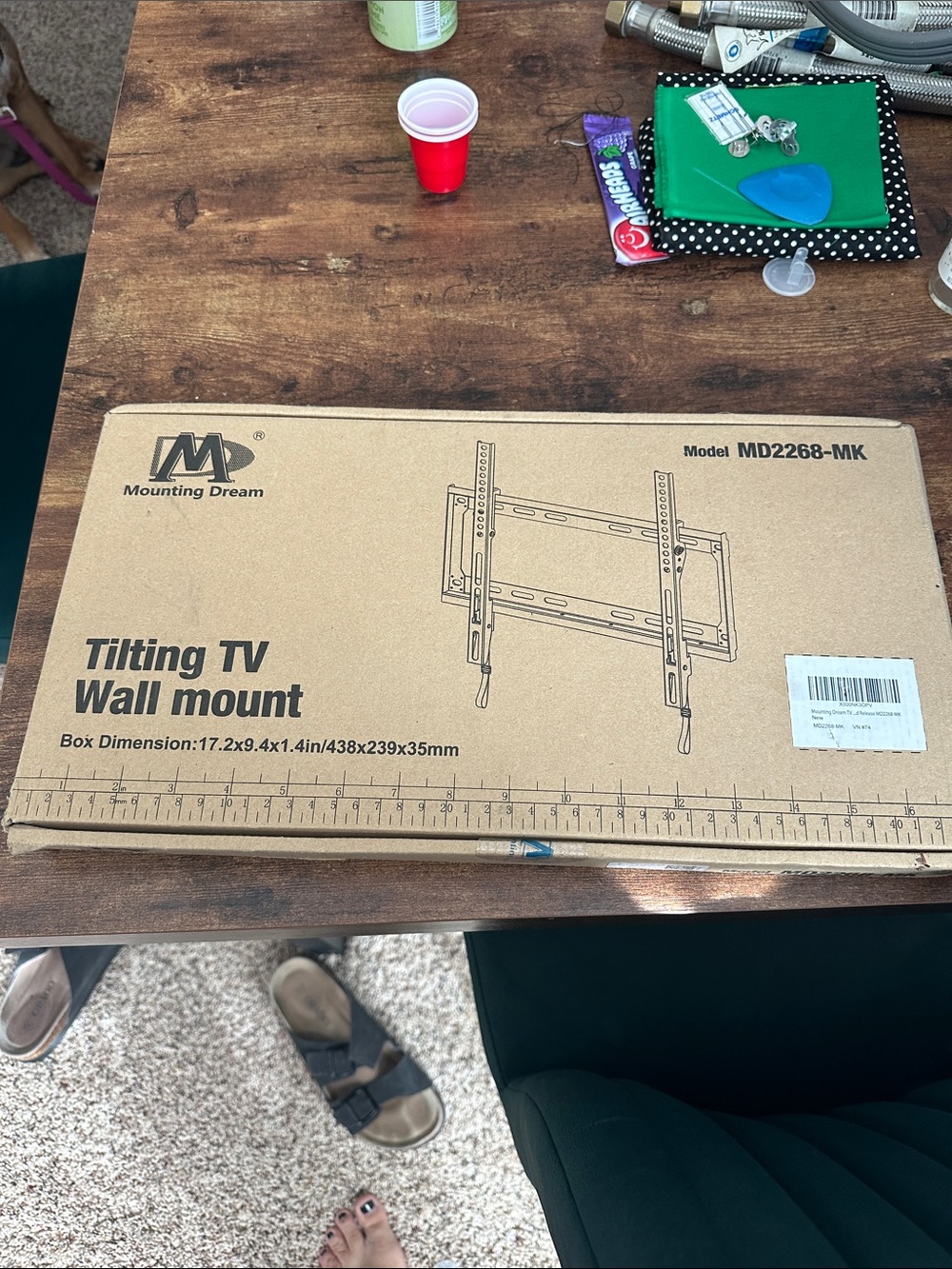 Mounting Dream MD2268-MK Tilting TV Wall Mount - Brown